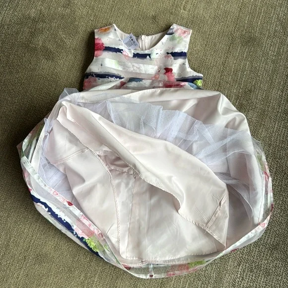 BONNIE JEAN Dressy Floral Striped Girl’s
Dress Sz 4 ~ Perfect for Easter - Picture 6 of 13